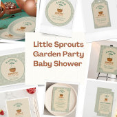 Little Sprouts Garden Party Baby shower Spandoek