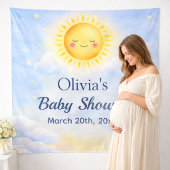 Joyful Bear Baby Shower Party Decor Backdrops Spandoek