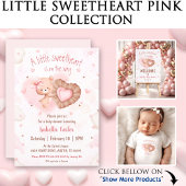 Little Sweetheart roze Baby shower papieren bekers