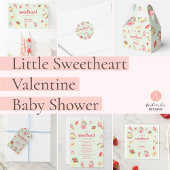 Little Sweetheart Registry QR Code Baby shower Informatiekaartje