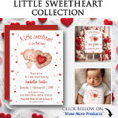 Little Sweetheart Red Baby shower servetten