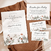 Boho Wildflower Baby shower Servet