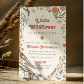 Little Wildflower Herfst Rustic Boho Baby shower Papieren Bordje