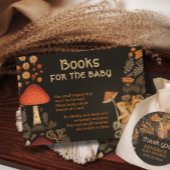 Woodland Forest Waterverf Paddenstoel Baby shower Kaart