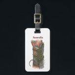 Collection Lizard Luggage Tag Bagagelabel<br><div class="desc">A lizard climbing a old tree in Australia.</div>