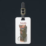 Collection Lizard Luggage Tag Bagagelabel<br><div class="desc">A lizard climbing a old tree in Australia.</div>