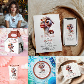 Llama Fiesta Grappige Karikatuur 1e Verjaardag Bedankdoosjes