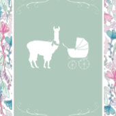 Llama Baby shower Cute Blue Boy Spandoek