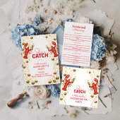 Lobster Love Coastal Bachelorette Party Kaart