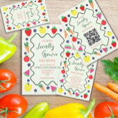 Plaatselijk geteelde Baby shower van de landbouwma Wandkleed