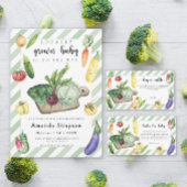 Lokaal geteeld baby shower dank u ronde sticker