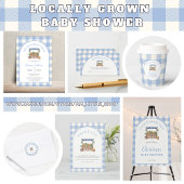 Lokaal gegroeide jongen Baby shower Bedankdoosjes