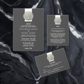 Lone Sand Dollar - Houtskool Grijs - Strand Bruilo Ronde Kartonnen Onderzetter (Personaliseer de collectie van deze zelfstandige maker.)