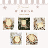 Lotus Art Nouveau Floral Wedding Save The Date