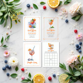 Liefde bij het eerste Vrijgezellenfeest van Spritz Acryl Uitnodigingen