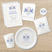 Tortelduifjes Vrijgezellenfeest Papieren Bordje