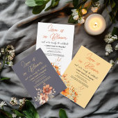 Boho Terracotta Bloemen Vrijgezellenfeest Kaarten Poster