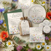 Love in Bloom Wildflower Meadow Bridal Shower Cadeaulabel
