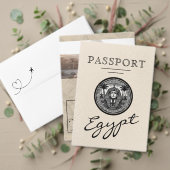 Silver Egypt Passport Wedding Save the Date (Personaliseer deze collectie van deze onafhankelijke maker. Test)