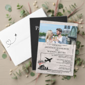 Lila Paarse Duitsland paspoort Bewaar de datum Save The Date (Personaliseer deze collectie van deze onafhankelijke maker. Test)
