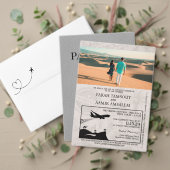 Ivoorkust Marokko Paspoort Huwelijksuitnodiging Kaart (Personaliseer deze collectie van deze onafhankelijke maker. Test)