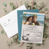 Magenta roze Dominicaanse Republiek paspoort Save The Date (Personaliseer deze collectie van deze onafhankelijke maker. Test)