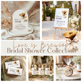 Liefde is in de lucht Bow Espresso Martini Bruidsf Acryl Bord