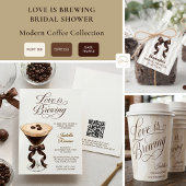 Warme Editoriale Liefde Bruist Bruiloftfeest Cafe Kaart