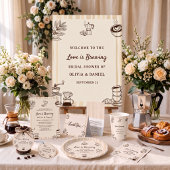 Liefde is Brouwen Coffee Moka Pot Bruidscadeau Servet