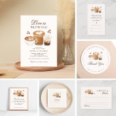 Modern Elegant Coffee Theme Vrijgezellenfeest Servet