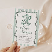 Liefde is het brouwen van moderne koffie Vrijgezel Reclamebord Met Voetstuk