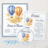Liefde is in de lucht hete luchtballon reizen brui save the date