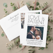 2 Foto Liefde is Patiëntenweddenschappen Ontvangen Save The Date (Personaliseer deze collectie van deze onafhankelijke maker. Test)