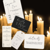 Liefdesverhaal Cursieve Bruiloft Bellyband Uitnodigingen Wikkel