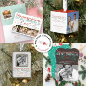 Mr & Mrs First Kerstmis Mistletoes Foto Wedding Keramisch Ornament