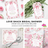 Shabby Chic Roze Lint Bruidsdouche Cadeaulabel