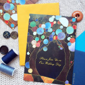 Liefde Bomen in Blauw Bruiloft repetitie diner Kaart