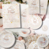 Leuk Lam Pinky Dust Stars Baby shower Dank u Kaart