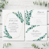 Lovely Eucalyptus Wedding Etiket (Personaliseer de collectie van deze zelfstandige maker.)