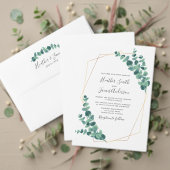 Lovely Eucalyptus Wedding Sparkling Wijnetiket (Personaliseer deze collectie van deze onafhankelijke maker. Test)