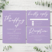 Mooie Lila Paarse witte gepersonaliseerde bruiloft Kartonnen Onderzetters (Personaliseer de collectie van deze zelfstandige maker.)