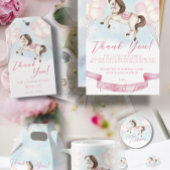 sprookje Pony sterren roze ballonnen verjaardagsfe Kaart