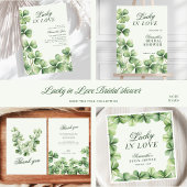 Green Shamrock Bridal Shower Thank You Cadeaulabel