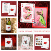Custom Lucky In Love Hart Namen Koppels Douche Servet