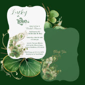 Lucky in Love Gold Shimmer Shamrock Vrijgezellenfe Spandoek