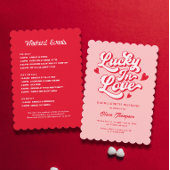 Rode en Roze Bachelorette Champagne Sparkling Wijnetiket