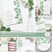Groene Klaver Shamrock Retouradres Etiket