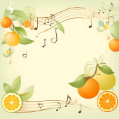 Lullaby in Citrus Grove Baby shower Papieren serve Servet