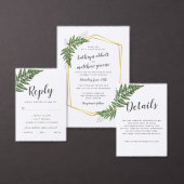 Lush varen tropische botanische bruiloft Vrijgezel Kaart (Personaliseer de collectie van deze zelfstandige maker.)