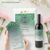 Seventy & Green Glitter & Drink Quote Heupfles